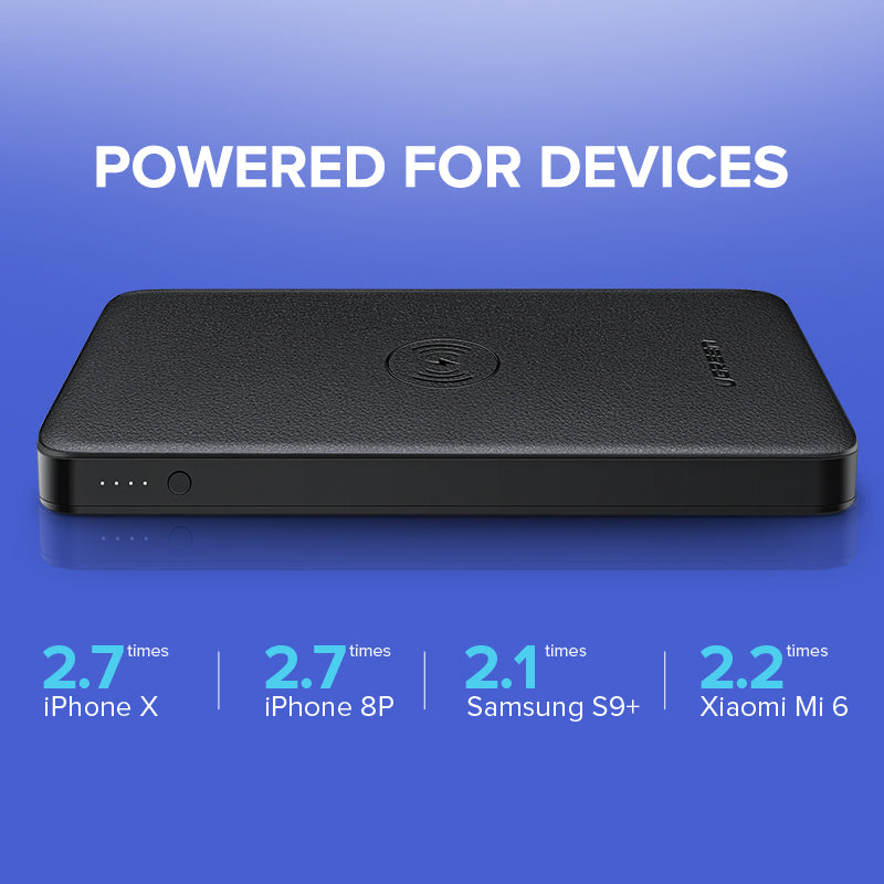10000mAh Wireless Power Bank with 10W Fast Charging
