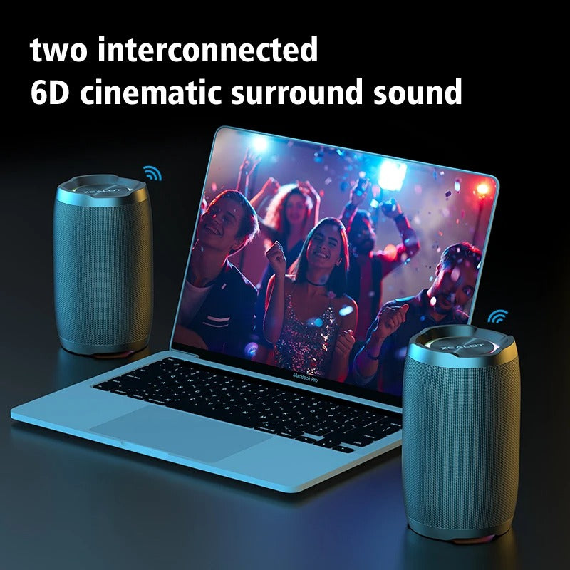 Zealot S49 — Altavoz Bluetooth Portátil 20W con Sonido 360°