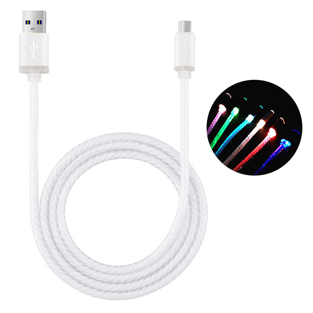 LED Colorful Charging Cable for Apple and Android Phones