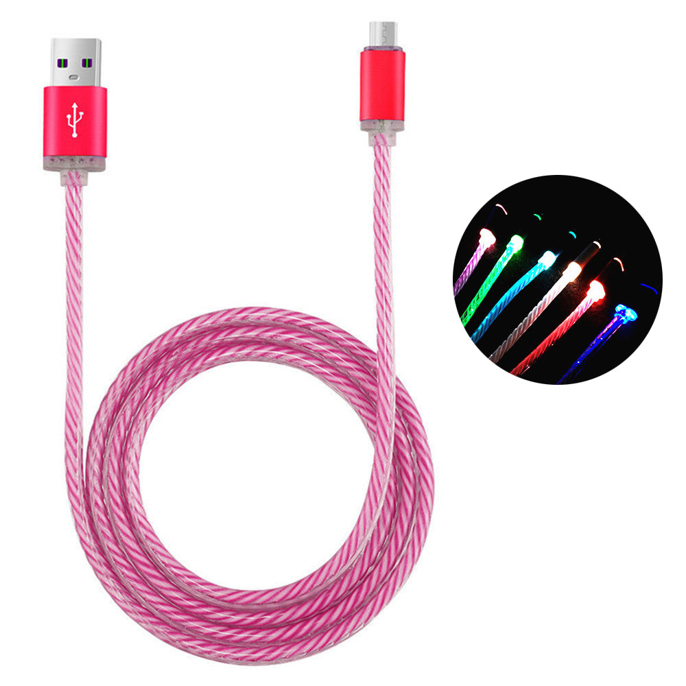 LED Colorful Charging Cable for Apple and Android Phones