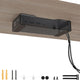 Varghesyla Under Desk Mount for Dell D3100 D6000 Docking Station Mount Wall and Under Desk Mount for Dell Docking Station Laptop Docking Station Stand for Dell with Cable Ties