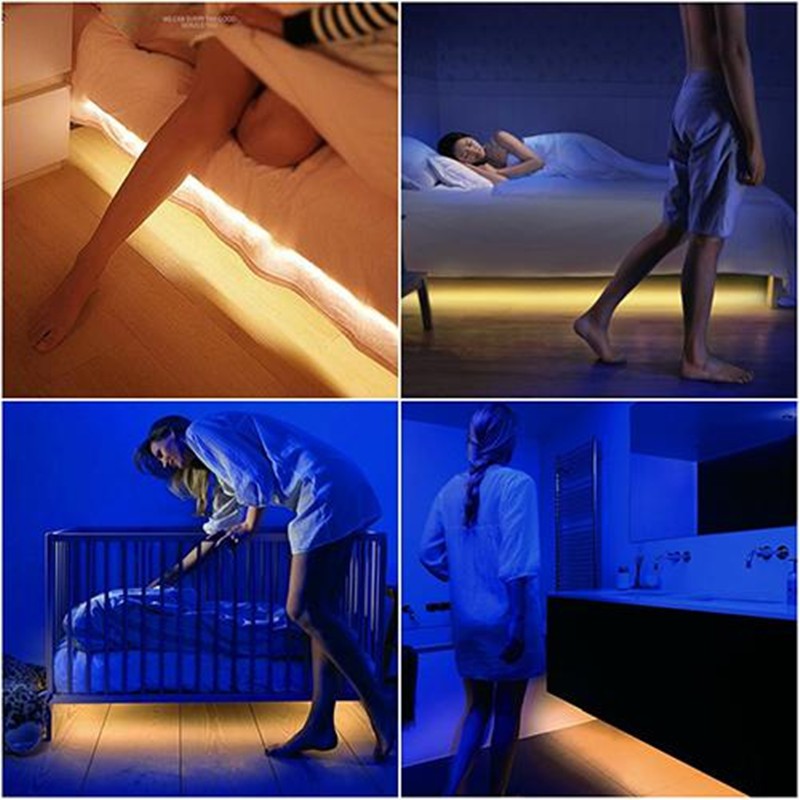 Smart Motion Sensor Night Light for Kids' Beds, LED Strip