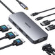 USB C Docking Station Dual DisplayPort 8 in 1 USB C Hub with 2 DP HDMI VGA USB C 2.0 2 USB A 2.0 PD Charging Port Multi Monitor Adapter for Dell/HP/Lenovo Laptops