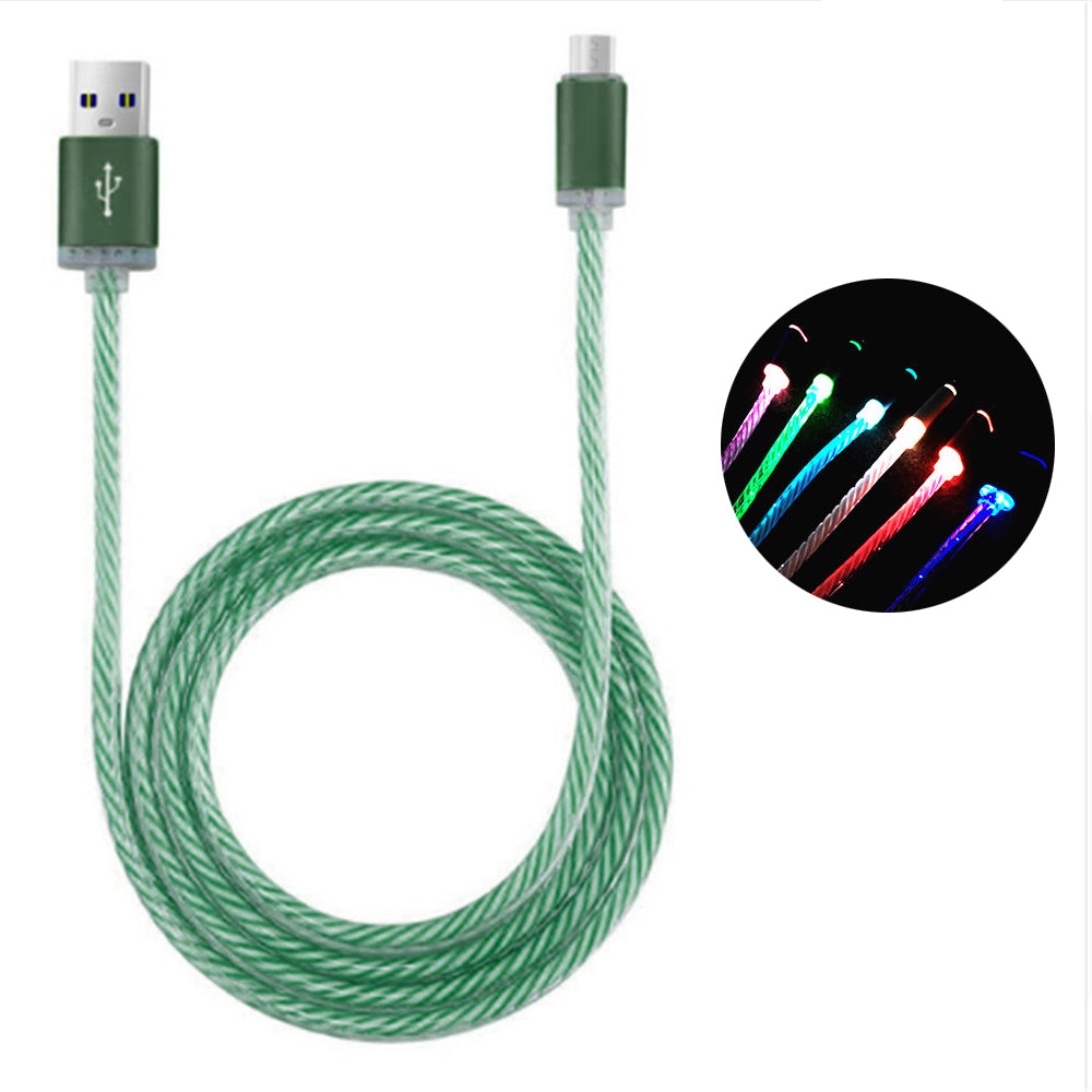 LED Colorful Charging Cable for Apple and Android Phones