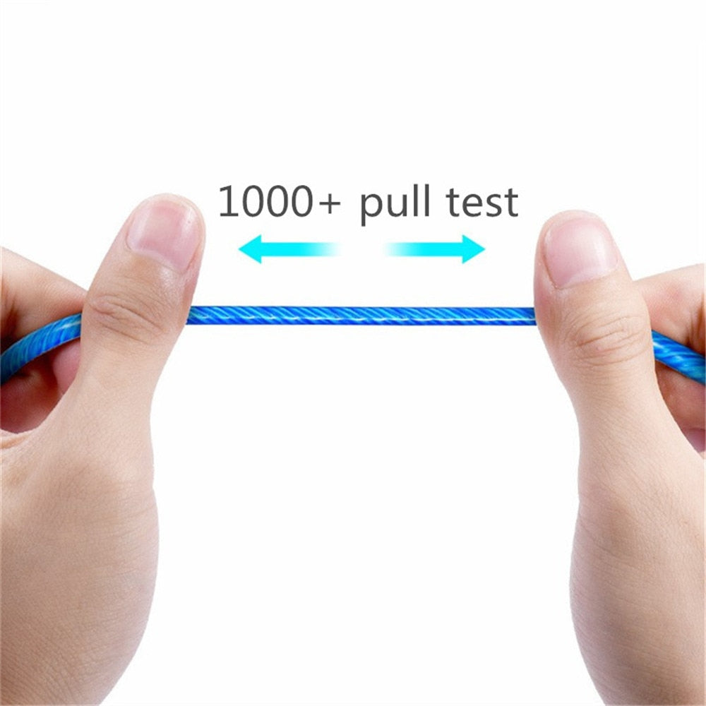 LED Colorful Charging Cable for Apple and Android Phones