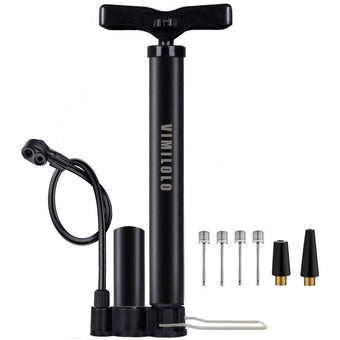 VIMILOLO Bike Pump Air Bicycle Pump Inflator for Presta and Schrader Valve Tire Ball Bike Portable Pumps 160PSI & 11BAR