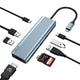 HOPDAY USB C Hub Docking Station - 9 in 1 USB C Adapter with 4K HDMI Dual Monitor USB C Hub(100W PD Charging SD/TF Card Reader and USB 3.0/2.0) for Type C Devices