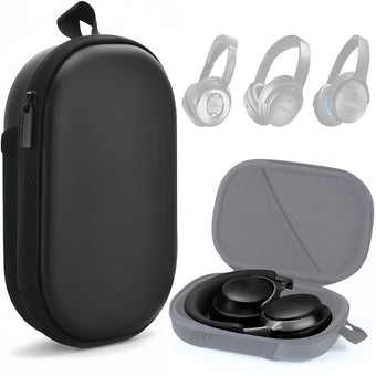 Honlyn Headphones Case for Bose QC45/QC35/QC25/QC15/Ultra Gaming Headset QC25 PU Hard Shell Travel Carrying Case Bag with Cable Storage for Bose QC45 II QC35 II Accessories