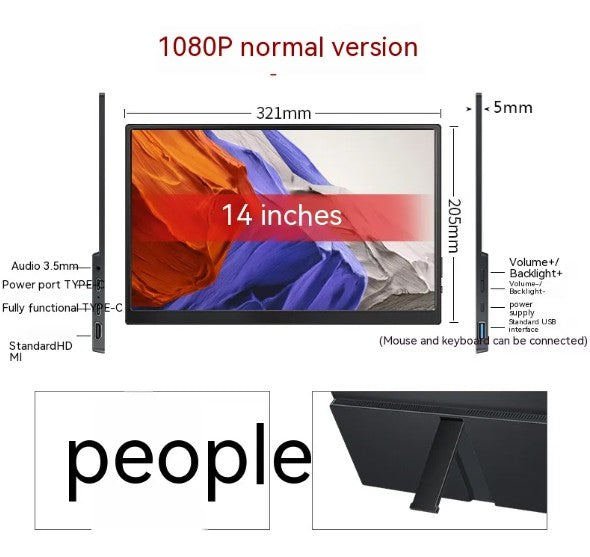 Monitor Portátil Táctil — Pantalla IPS Full HD 15.6" con USB-C y HDMI