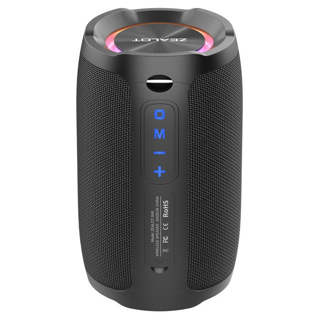 Zealot S49 — Altavoz Bluetooth Portátil 20W con Sonido 360°