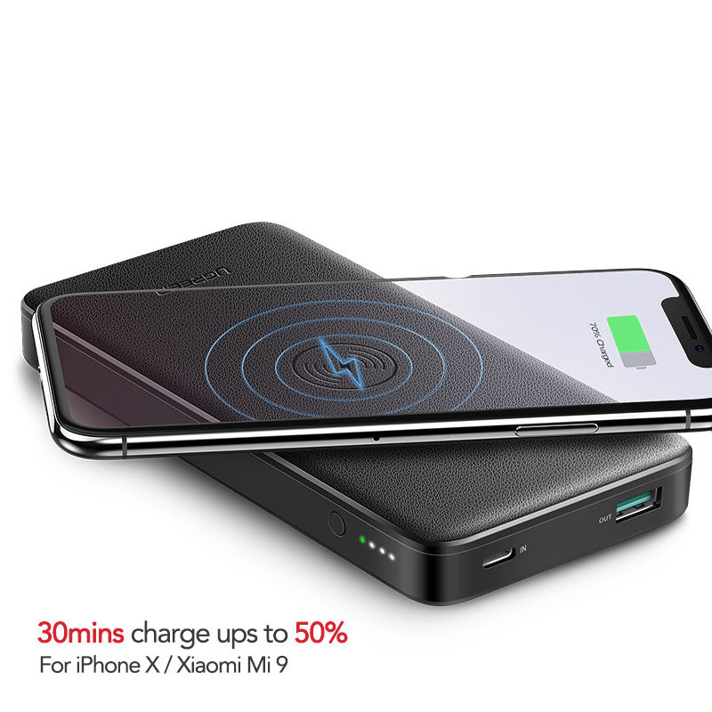10000mAh Wireless Power Bank with 10W Fast Charging