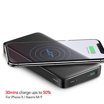 10000mAh Wireless Power Bank with 10W Fast Charging
