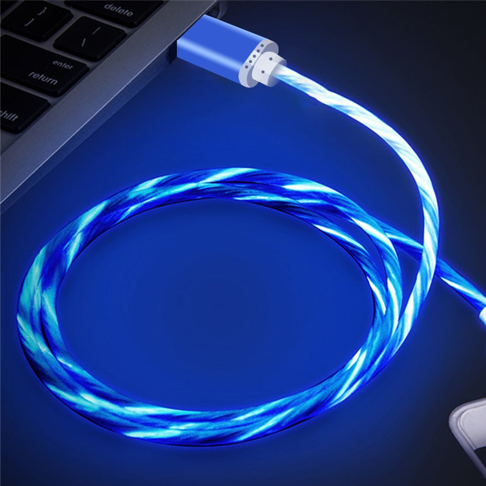 LED Colorful Charging Cable for Apple and Android Phones