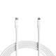 Amazon Basics USB-2.0 Nylon Braided Type C to Lightning Cable (MFi Certified) Fast Charging 10 ft White