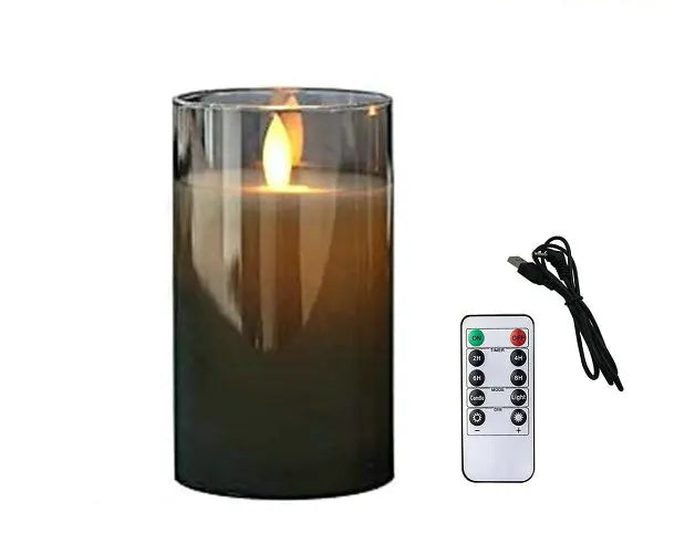 Velas LED Recargables por USB con Mecha Móvil y Mando a Distancia