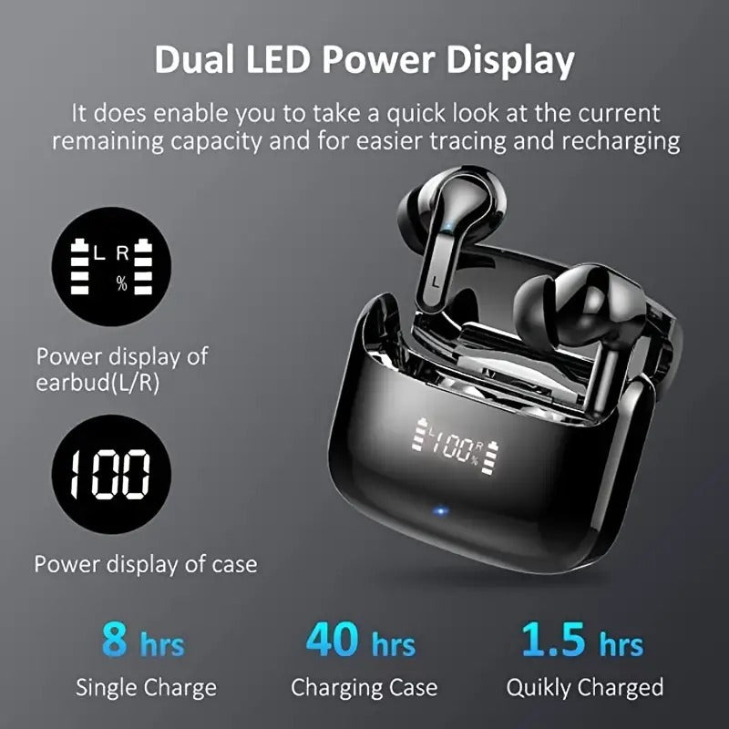 Auriculares TWS con Cancelación de Ruido ENC y 7 Horas de Batería